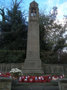 Hawarden War Memorial, Remembrance Sunday, 2014