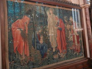 Burne-Jones Tapestry, Adoration of the Magi, Exeter College, Oxford 