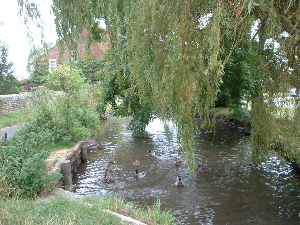 Stream near Holy Trinity Church, Bosham. WikimediaCommons