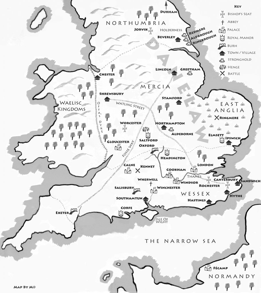 Map from THE PRICE OF BLOOD by Patricia Bracewell